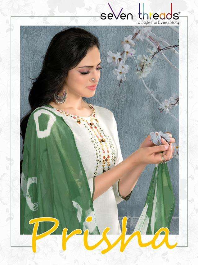 seven threads prisha cotton slub readymade salwar kameez