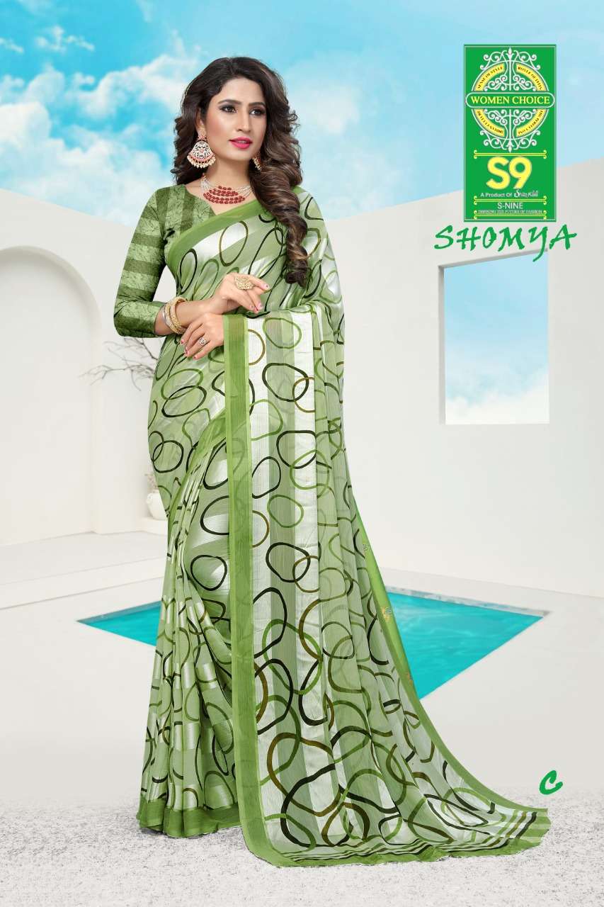 shomya by shilp kala alfano satin printed saree collection
