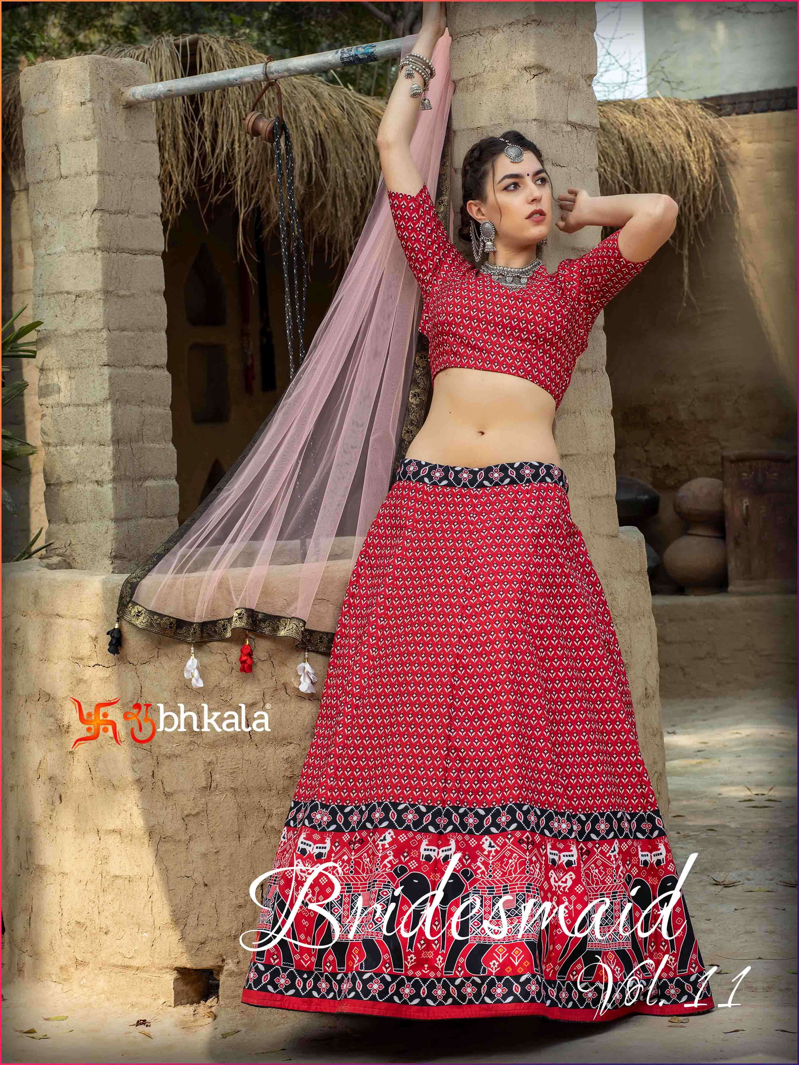 shubhkala bridesmaid vol 11 new designer lehenga choli collection 2021