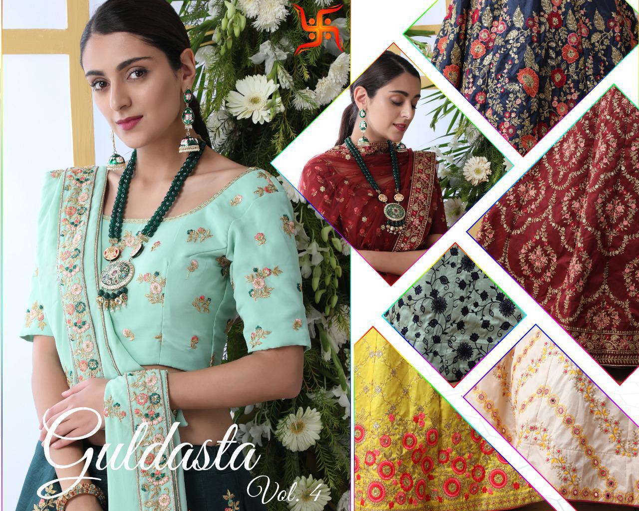 Shubhkala Guldasta Vol 4 Silk Wedding Party Wear Semi Stitch Lehenga Collection