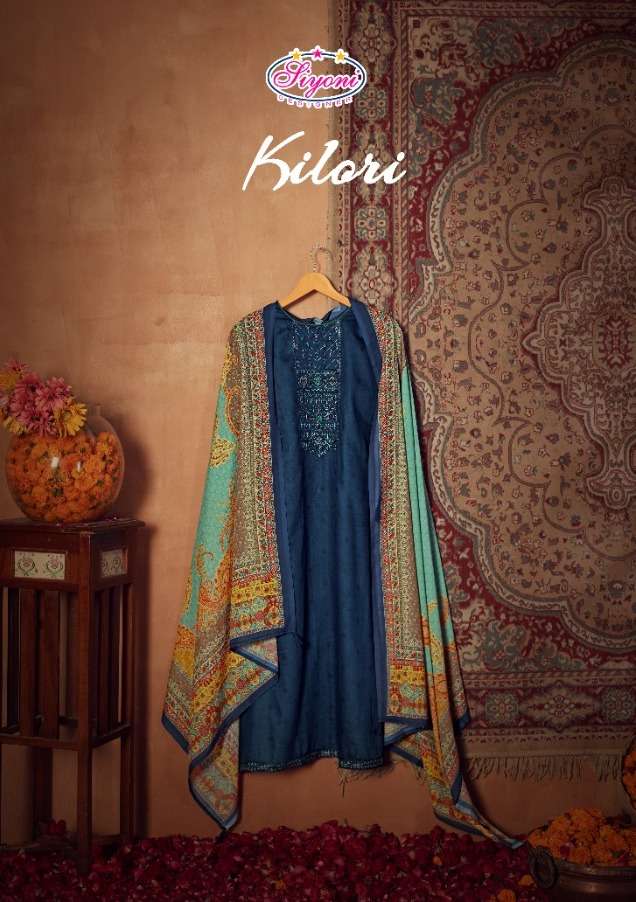 siyoni launch kilori jam silk summer wear dress materials online supplier
