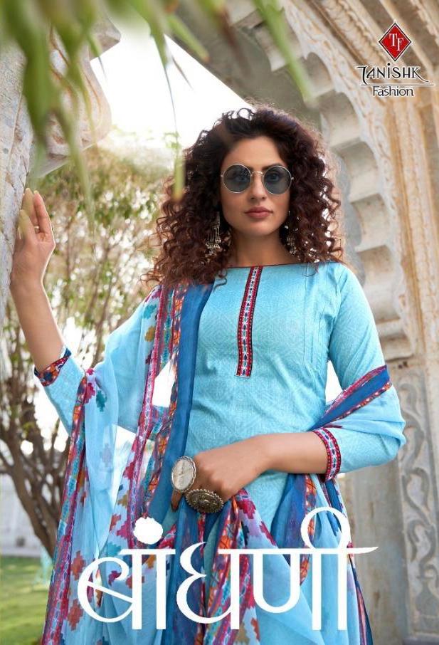 Tanishk Present Bandhani Pure Lawn Cambric Bandhej Printed Suits