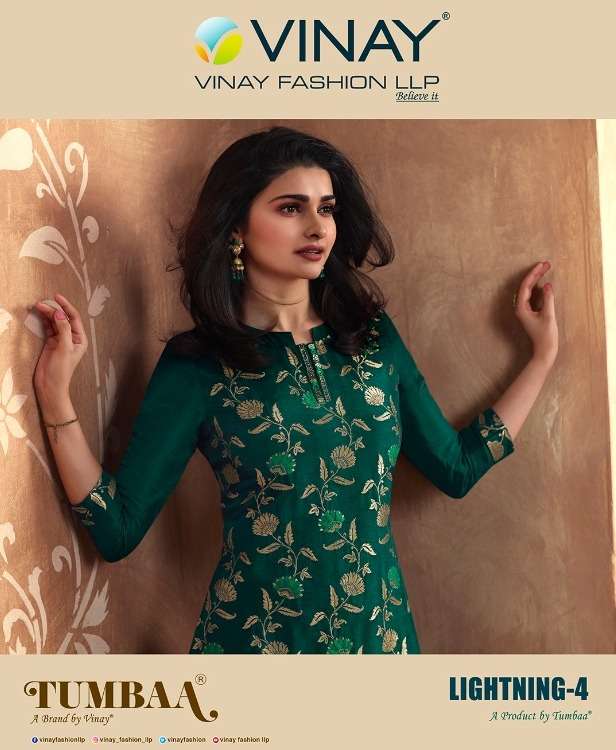 tumbaa lightning vol 4 by vinay fashion top with palazzo set festive readymade collection 