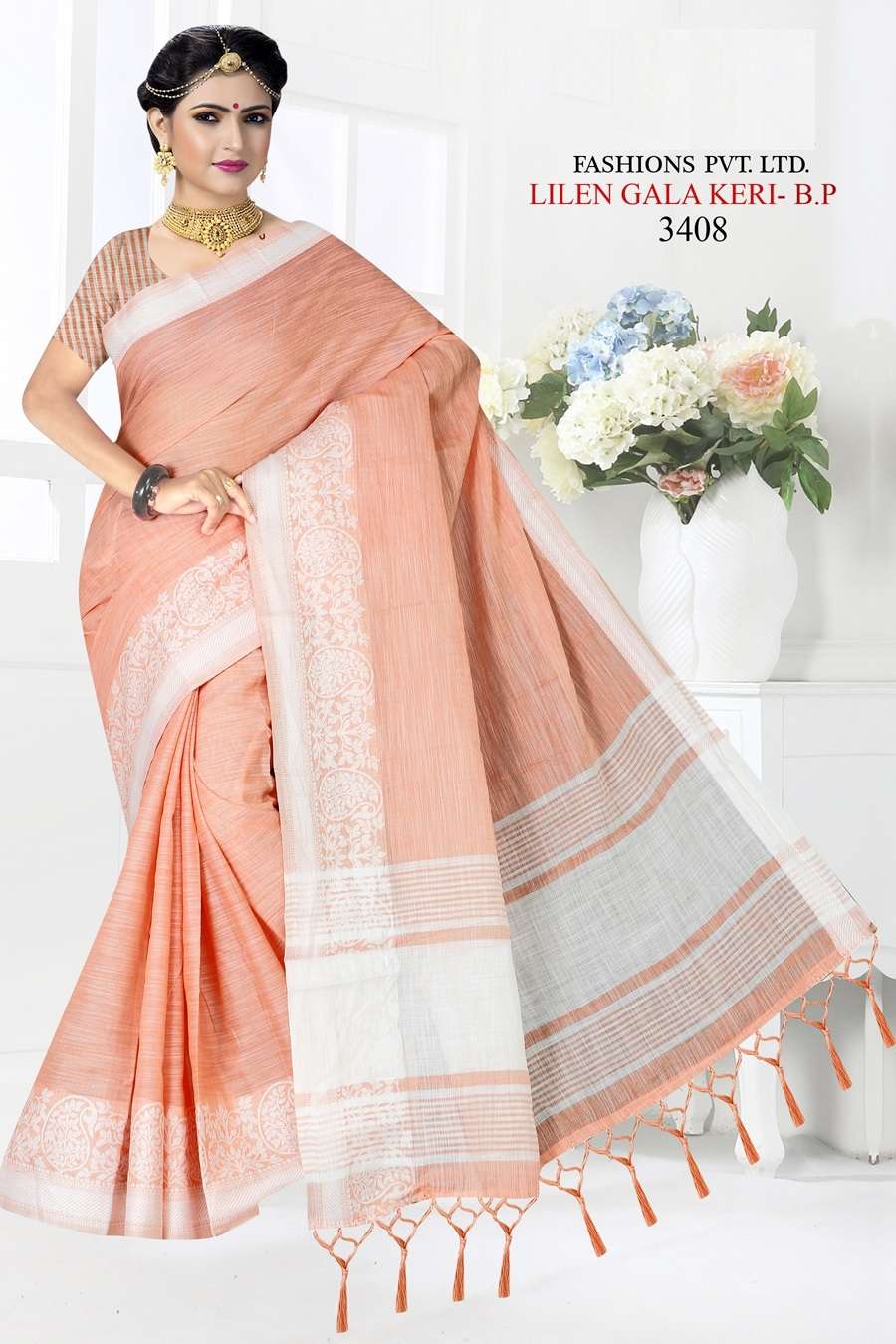 vaamika fashions lilen gala   silk fancy saris wholesaler