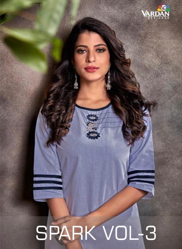 Vardan Spark Vol 3 Readymade Fancy Kurtis Collection