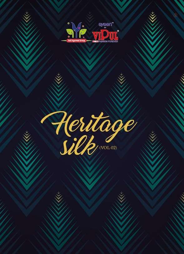 vipul heritage silk vol 2 crape silk printed fancy saree supplier