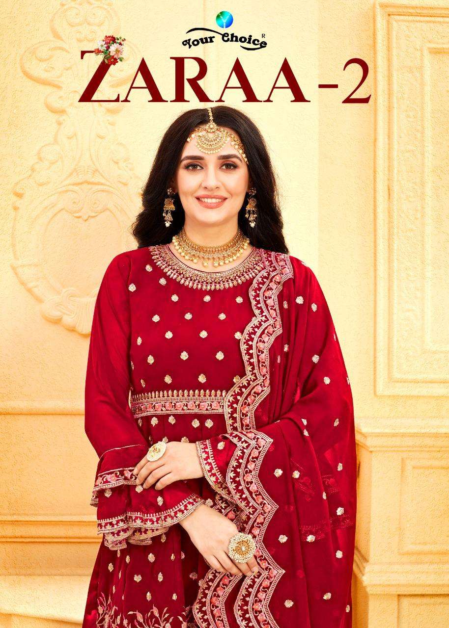 your choice present zaraa vol 2 georgette embroidery garara stylish pakistani suits
