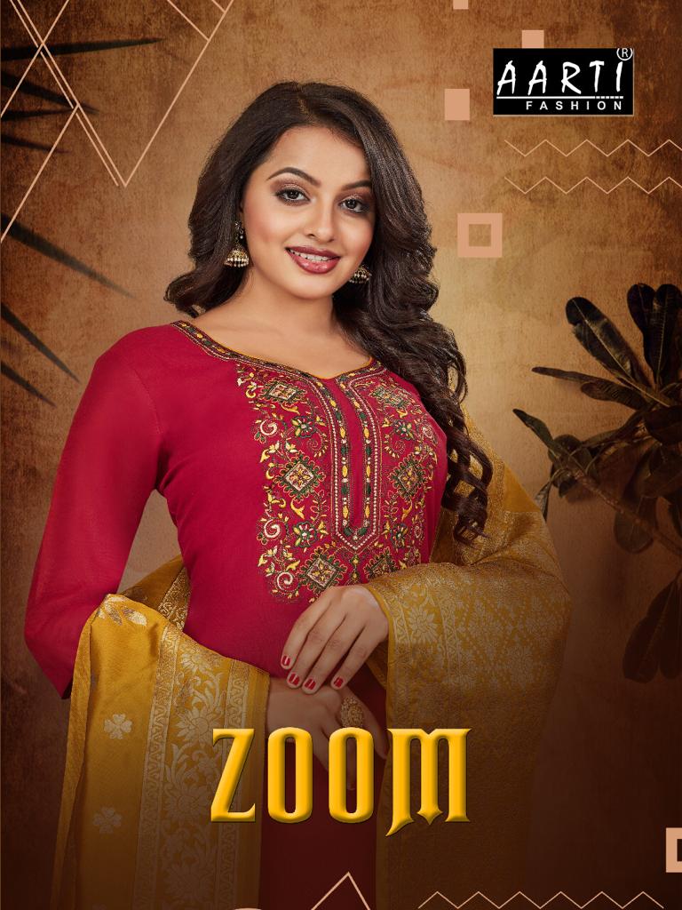 Zoom By Aarti Fashion Rayon Cotton Readymade Patiala Punjabi Suits Trader