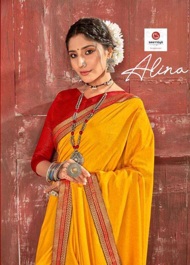 alina by seemaya dola silk daily wear fancy saree