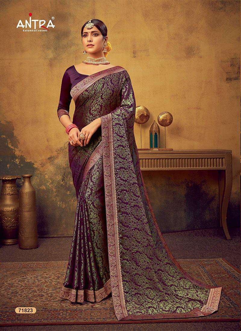 antra manbhari brasso saree collection best price in surat market