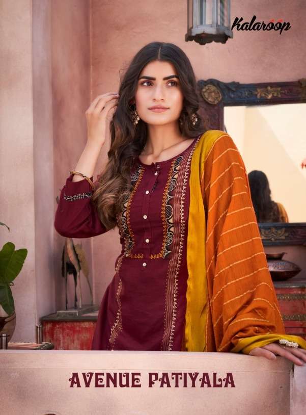 avenue patiyala by kalaroop rayon readymade patiyala salwar kameez