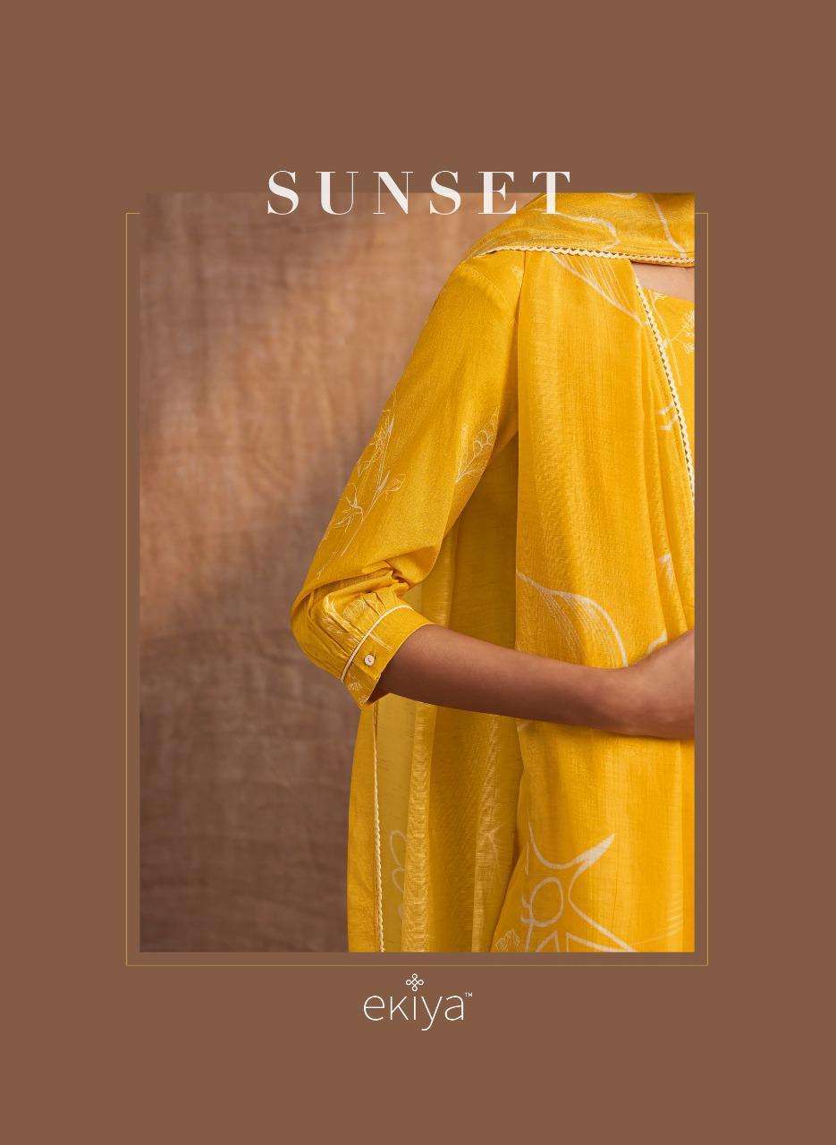 ekiya present sunset cotton embroidery exclusive dresses collection