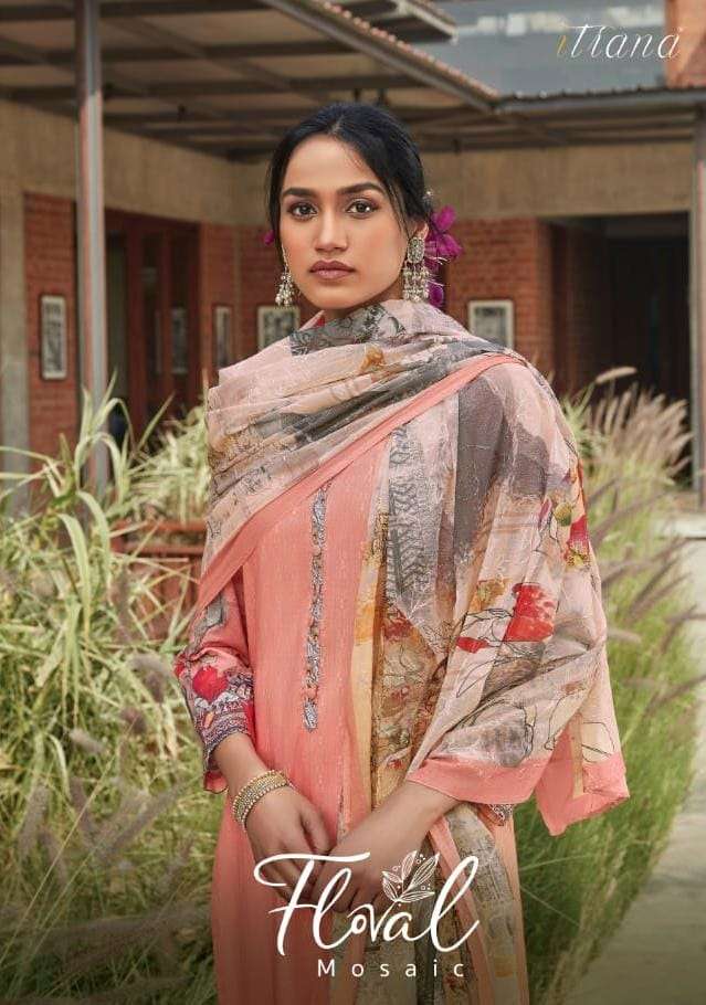 floral mosaic by itrana cotton cambric summer wear fancy dresses