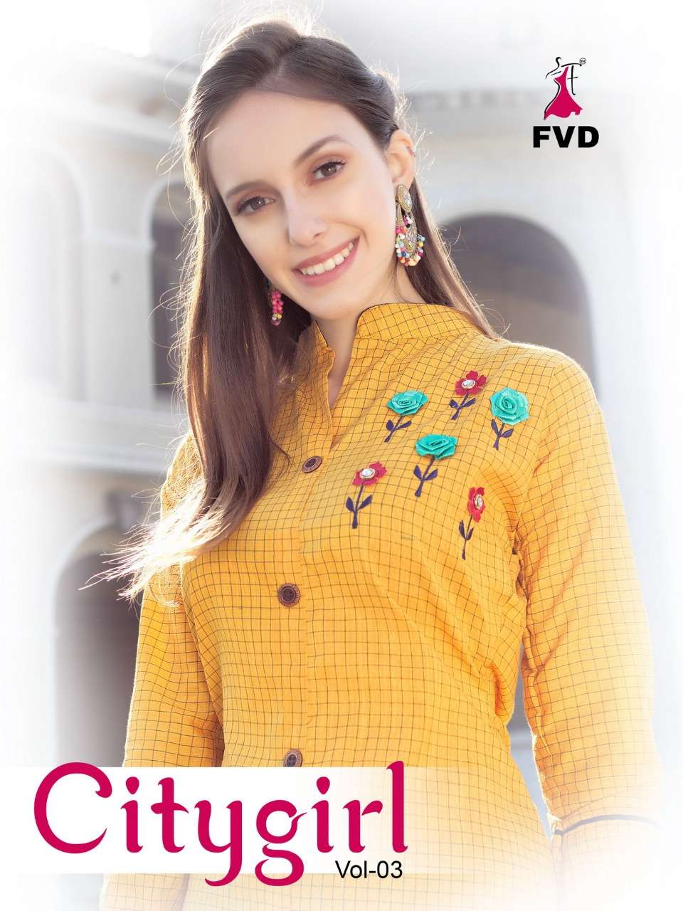 fvd launch city girl vol 3 cotton kurti with pant collection