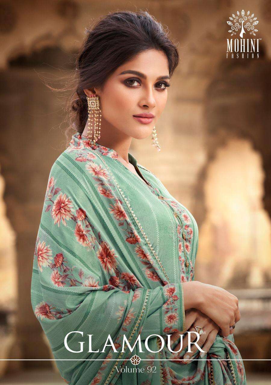 glamour vol 92 by mohini crape silk embroidery suit materials