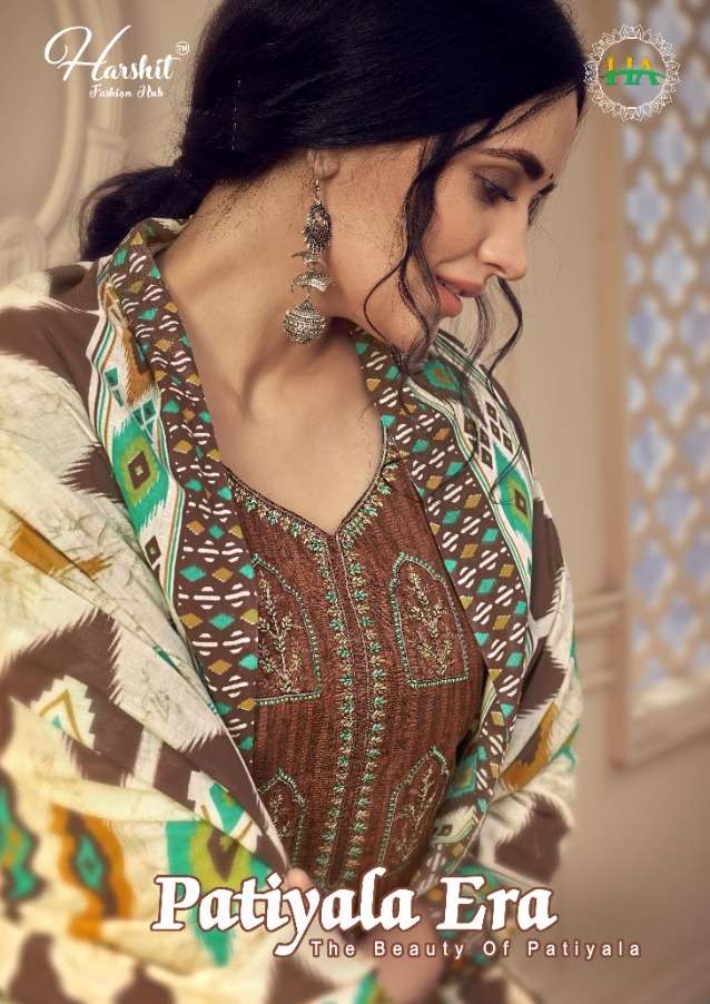 harshit fashion patiyala era cotton embroidery indian patiyala dress materials