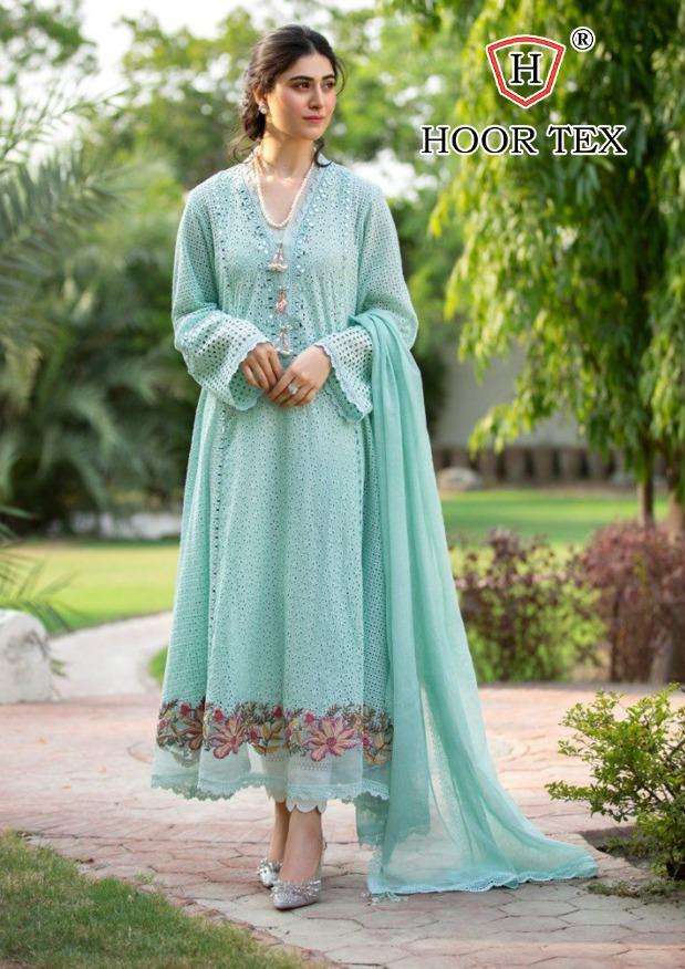 hoor tex lawn vol 1 series 21013-21017 lawn cotton pakistani dresses