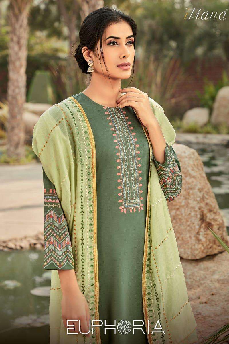 itrana present euphoria cotton designer suits wholesaler