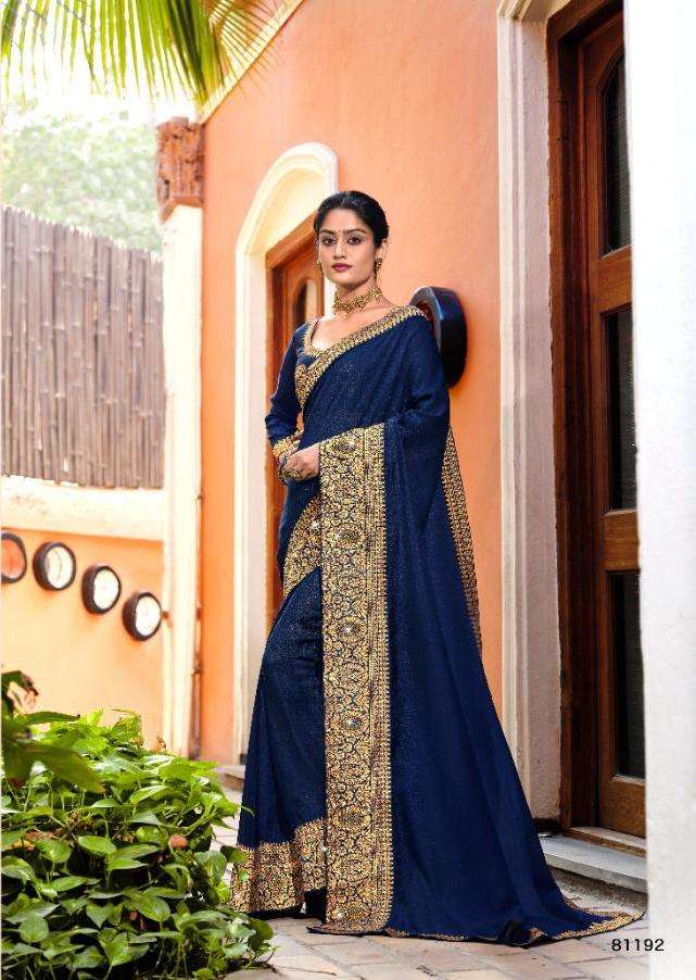 kajal by right women vichitra silk saree with jacquard border concept