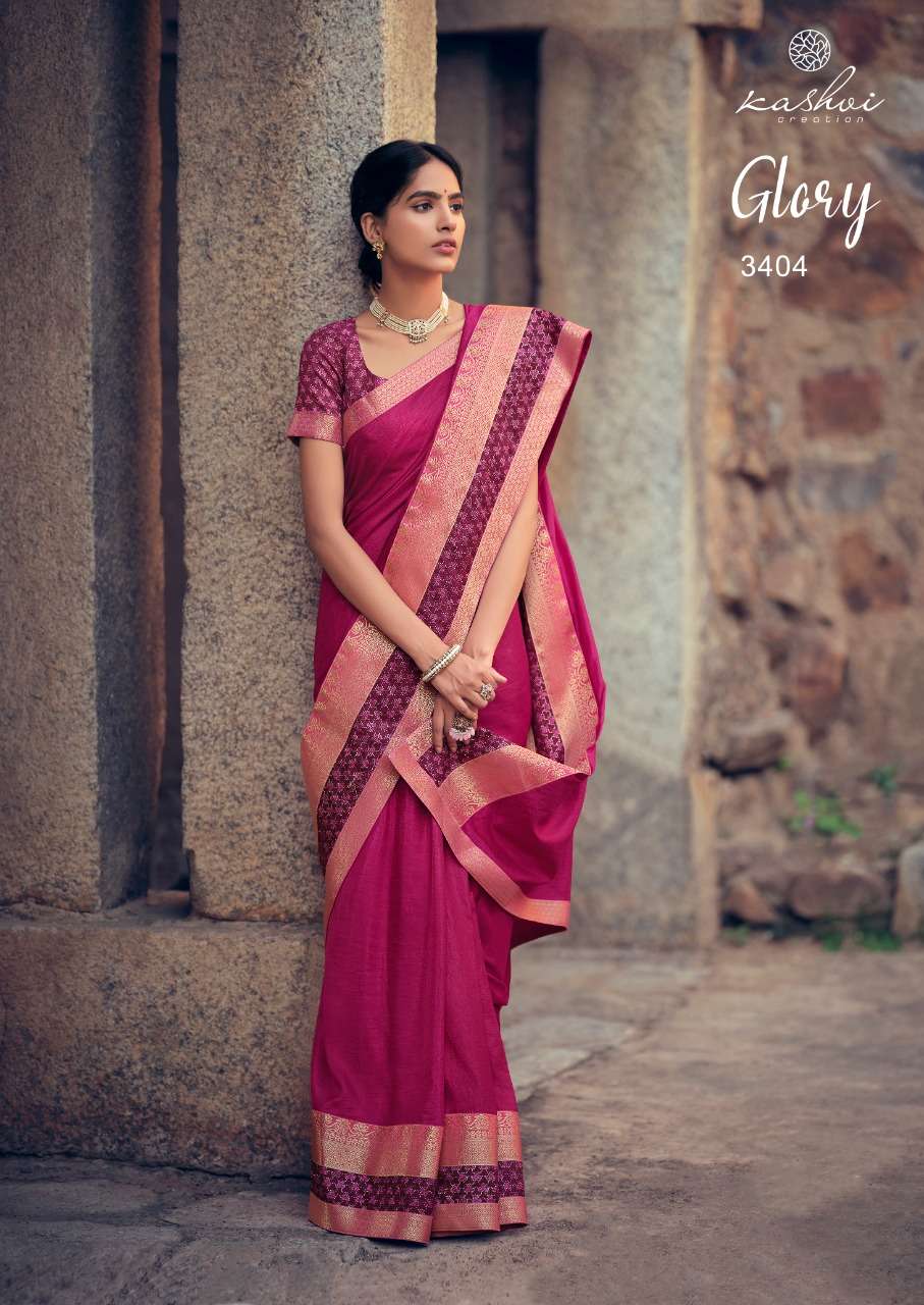 kashvi glory vichitra silk ethnic stylish saree wholesaler