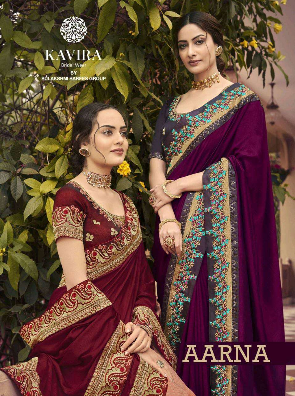 kavira bridalwear aarna 1801-1809 series party wear designer sari for women 2021 collection  