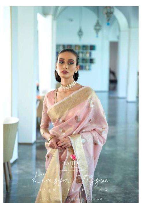 kiassa tissue by rajtex traditional wear designer fancy saree