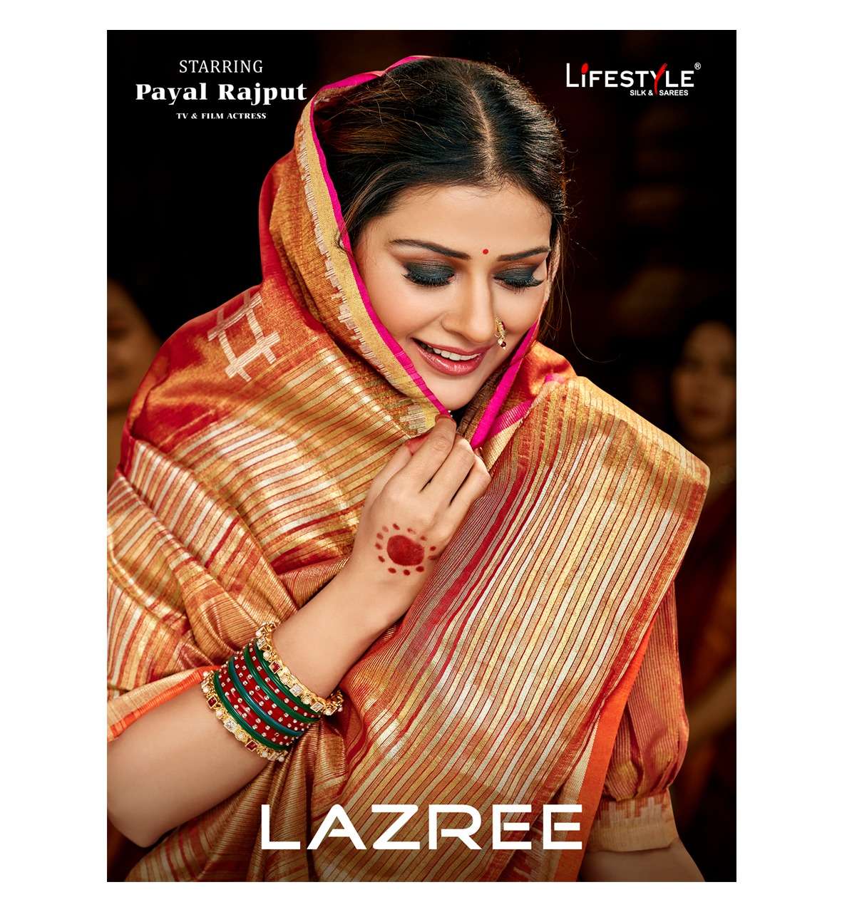 lifestyle lazree cotton silk ethnic wear fancy sarees