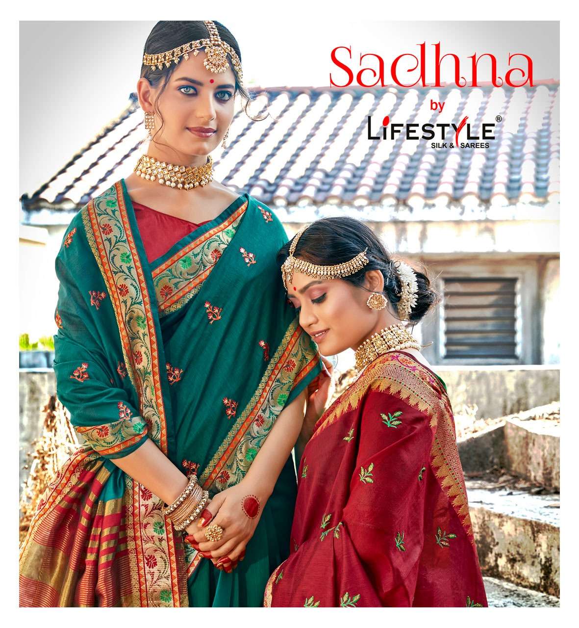 lifestyle present sadhna chanderi silk ethnic wear saree wholesaler