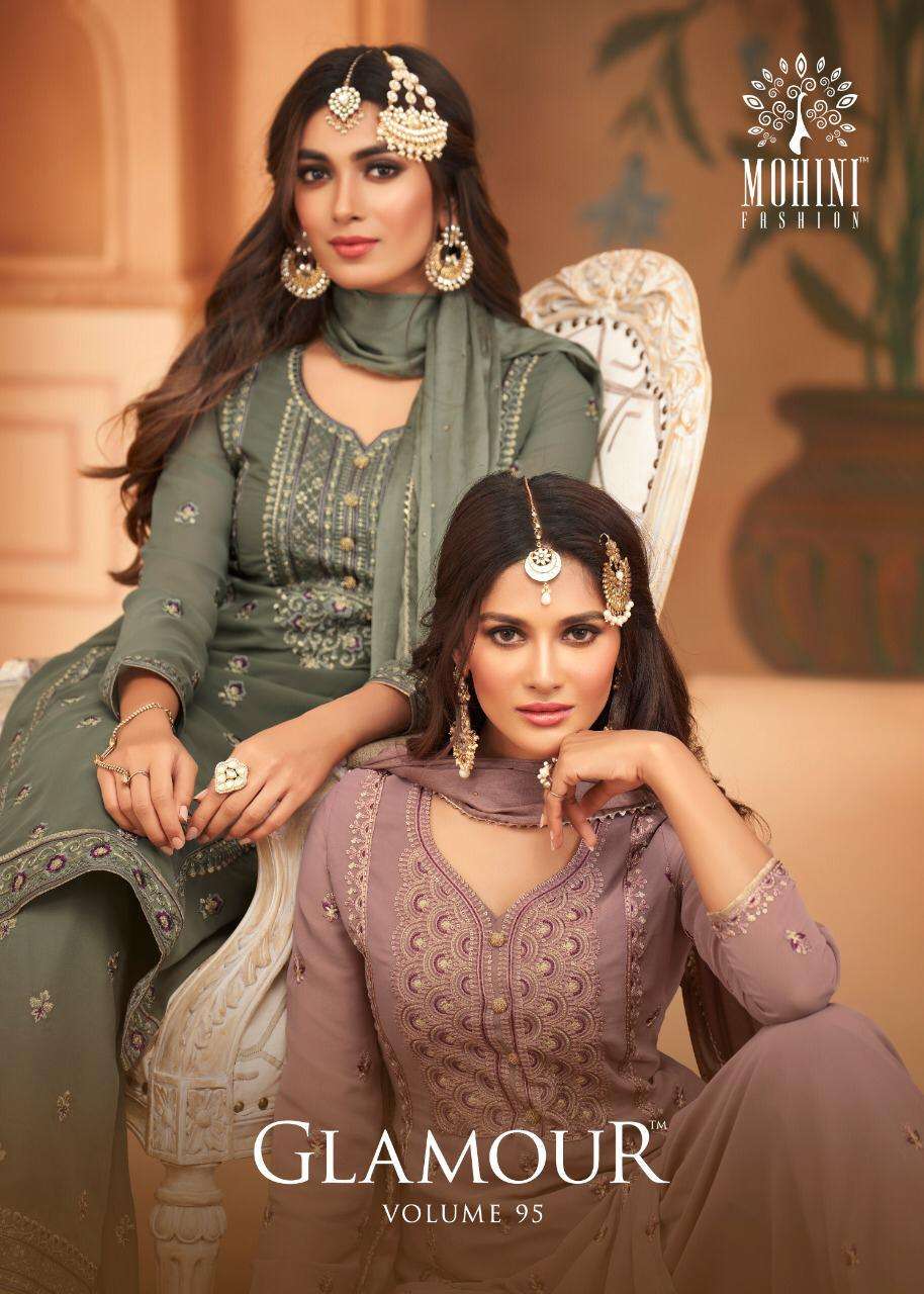 mohini glamour vol 95 georgette sharara stylish pakistani suits