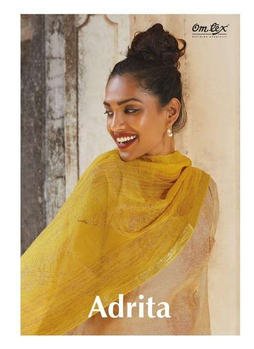 omtex adrita roman silk exclusive classy look suits exporter in india