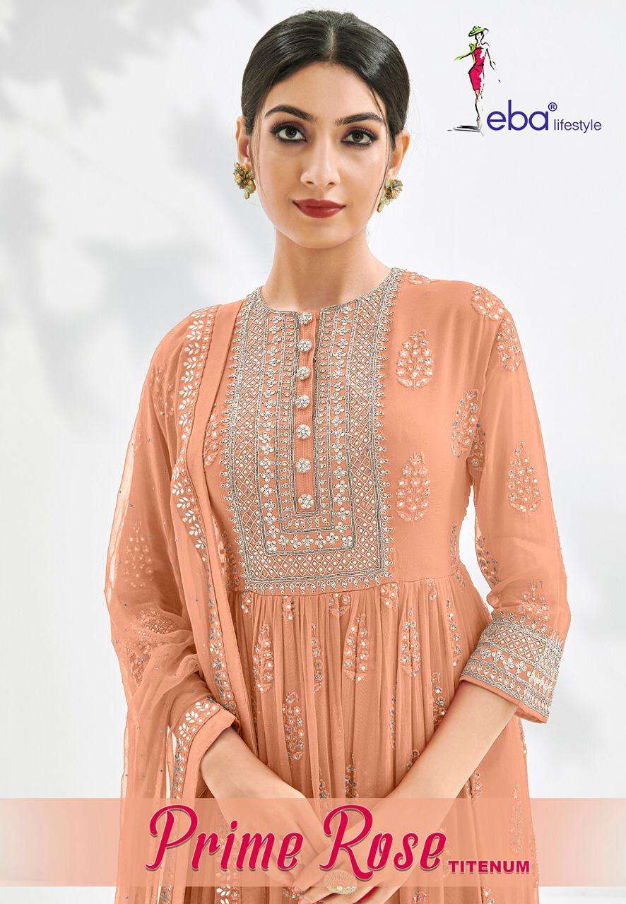 prime rose titenum by eba lifestyle georgette long suits supplier