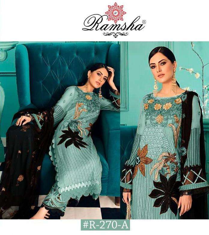 ramsha r 270 nx georgette pakistani fancy dresses wholesaler
