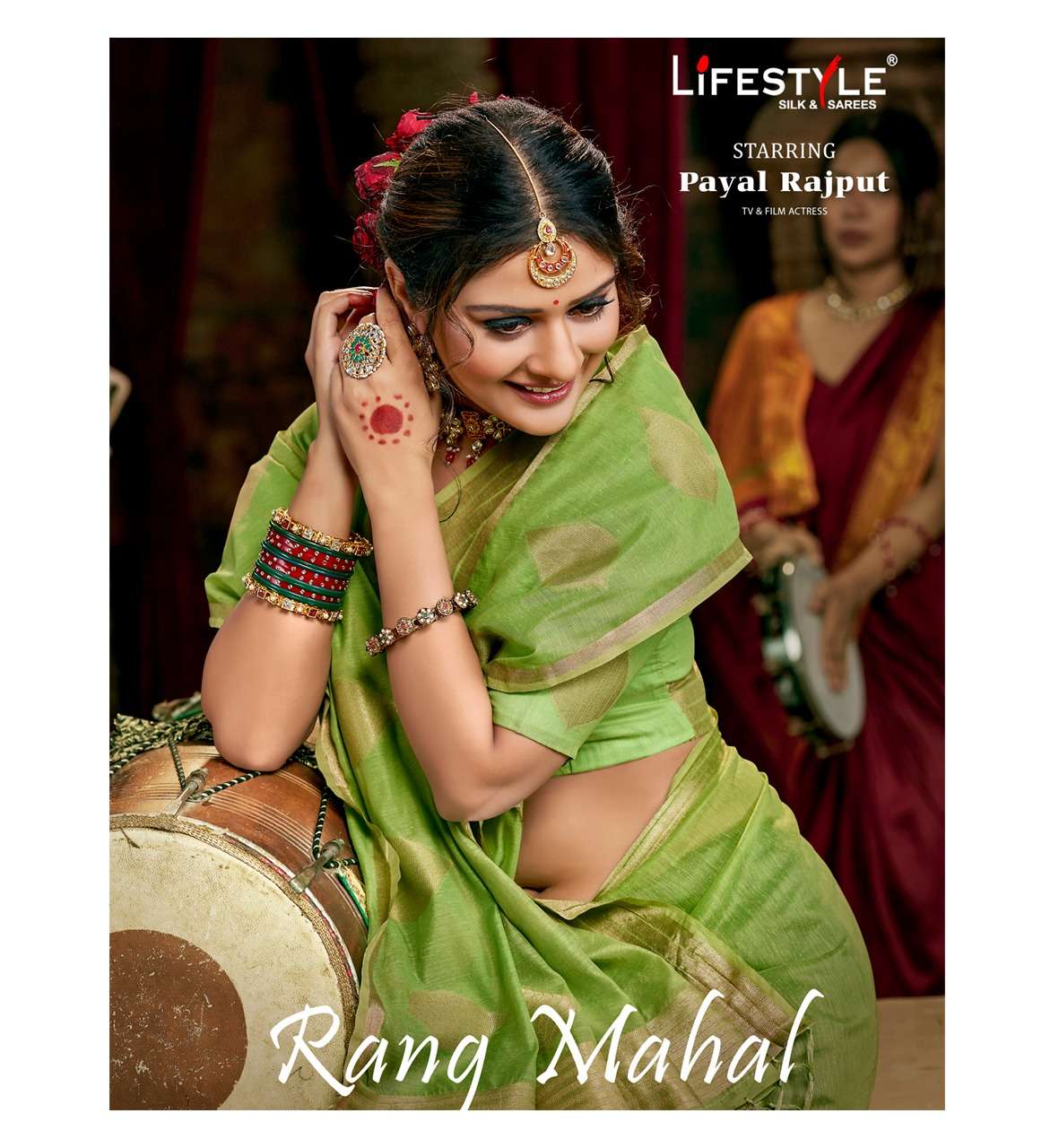 rang mahal by lifestyle chanderi silk traditional wear indian saree