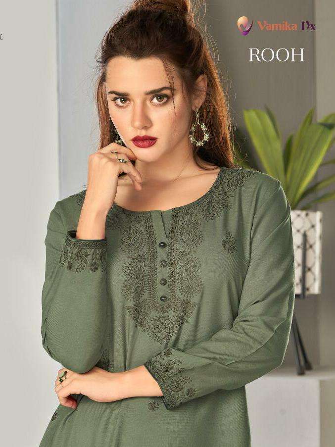 rooh by vamika nx rayon viscose top with cotton pant collection