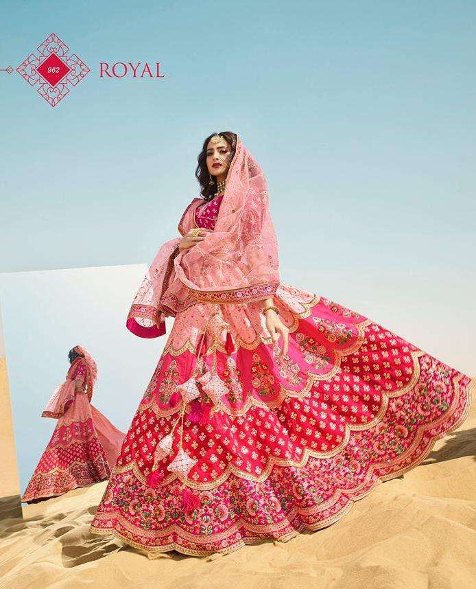 royal vol 15 series 962-970 exclusive party wear wedding indian lehenga wholesaler
