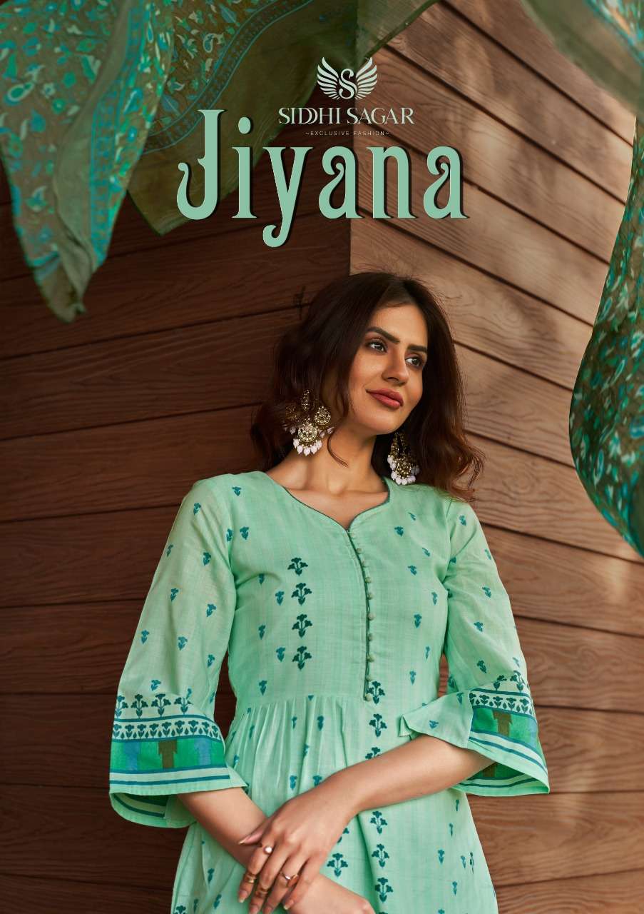 siddhi sagar jiyana lawn printed lady suits with 3mtr bottom 