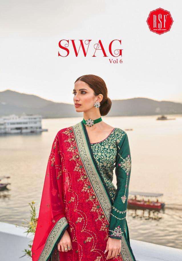 swag vol 6 by rsf silk jacquard designer fancy salwar kameez seller