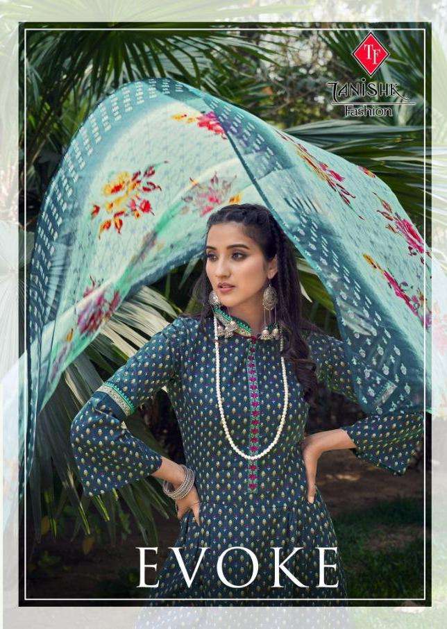 tanishk evoke lawn cotton designer suits exporter