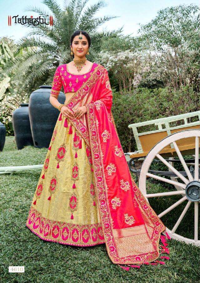 tathastu 4601-4610 series silk fancy wedding bridal indian lehenga