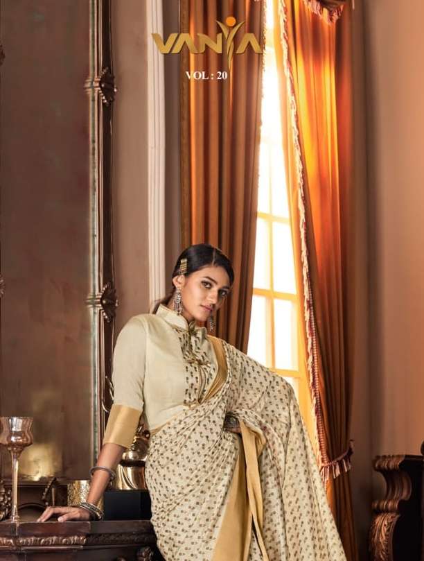 vanya vol 20 3001-3016 series ethnic wear indian fancy sari wholesale clothing shop 