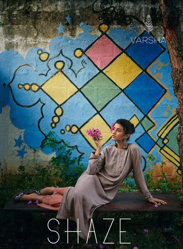 varsha shaze muslin with embroidery branded lady suits collection 