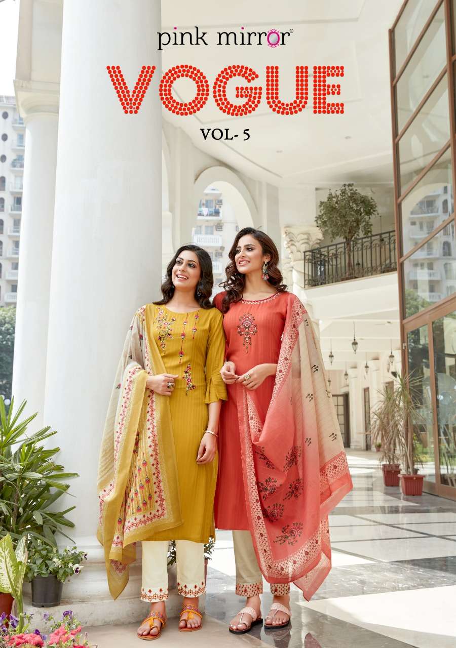 vogue vol 5 by pink mirror readymade chudidar fancy salwar kameez