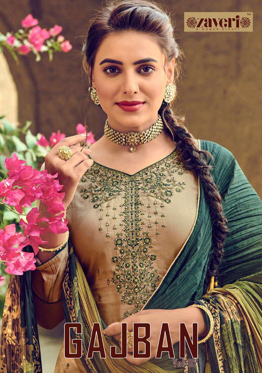 zaveri present gajban vol 2 jam cotton embroidery salwar kameez