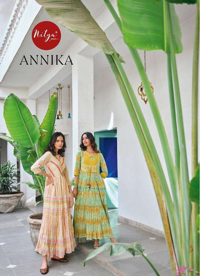 annika by lt nitya designer fancy long kurti wholesaler