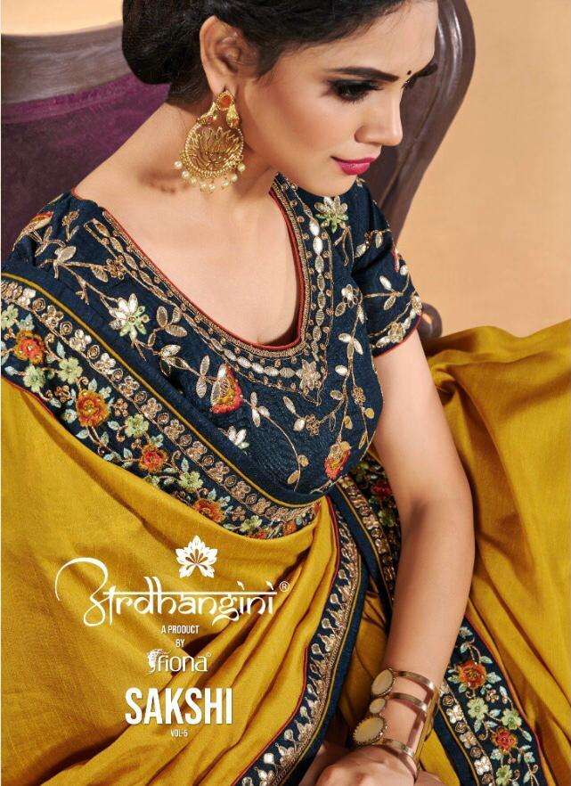 ardhangini sakshi vol 5 dola silk traditional fancy sarees