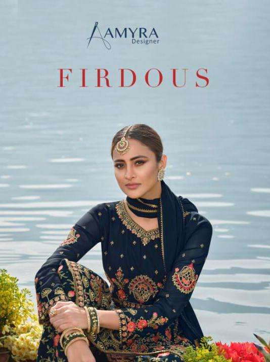 firdous by amyra georgette heavy embroidery pakistani eid collection of suits