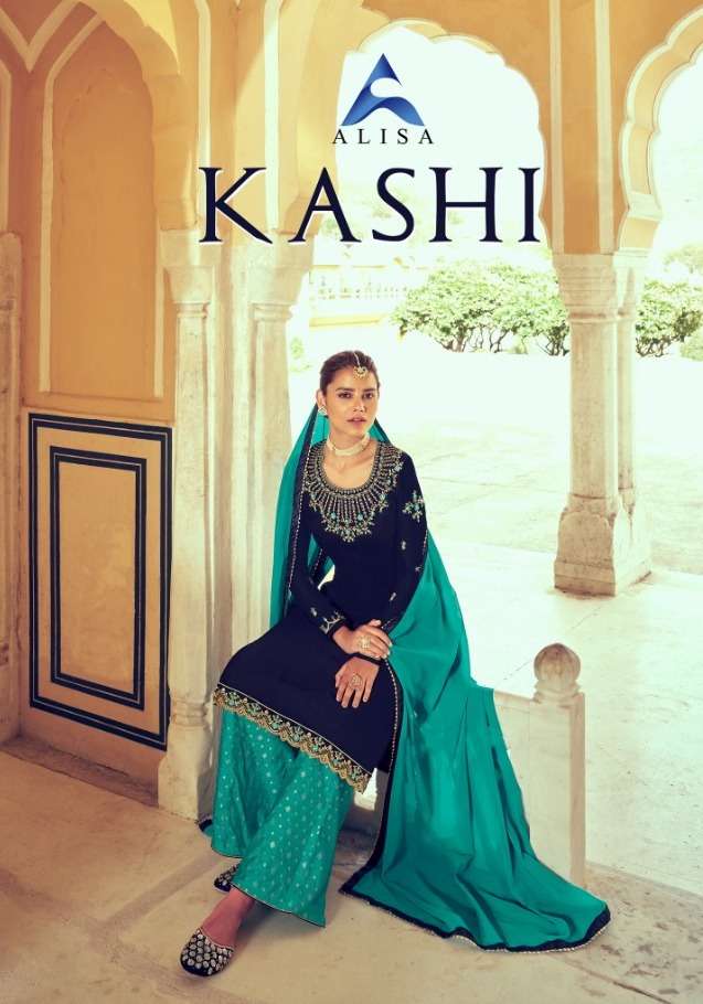 kashi by alisa georgette designer sarara dresses online supplier