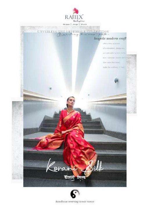 korani silk by rajtex 179001-179006 series handloom weaving elegant sarees