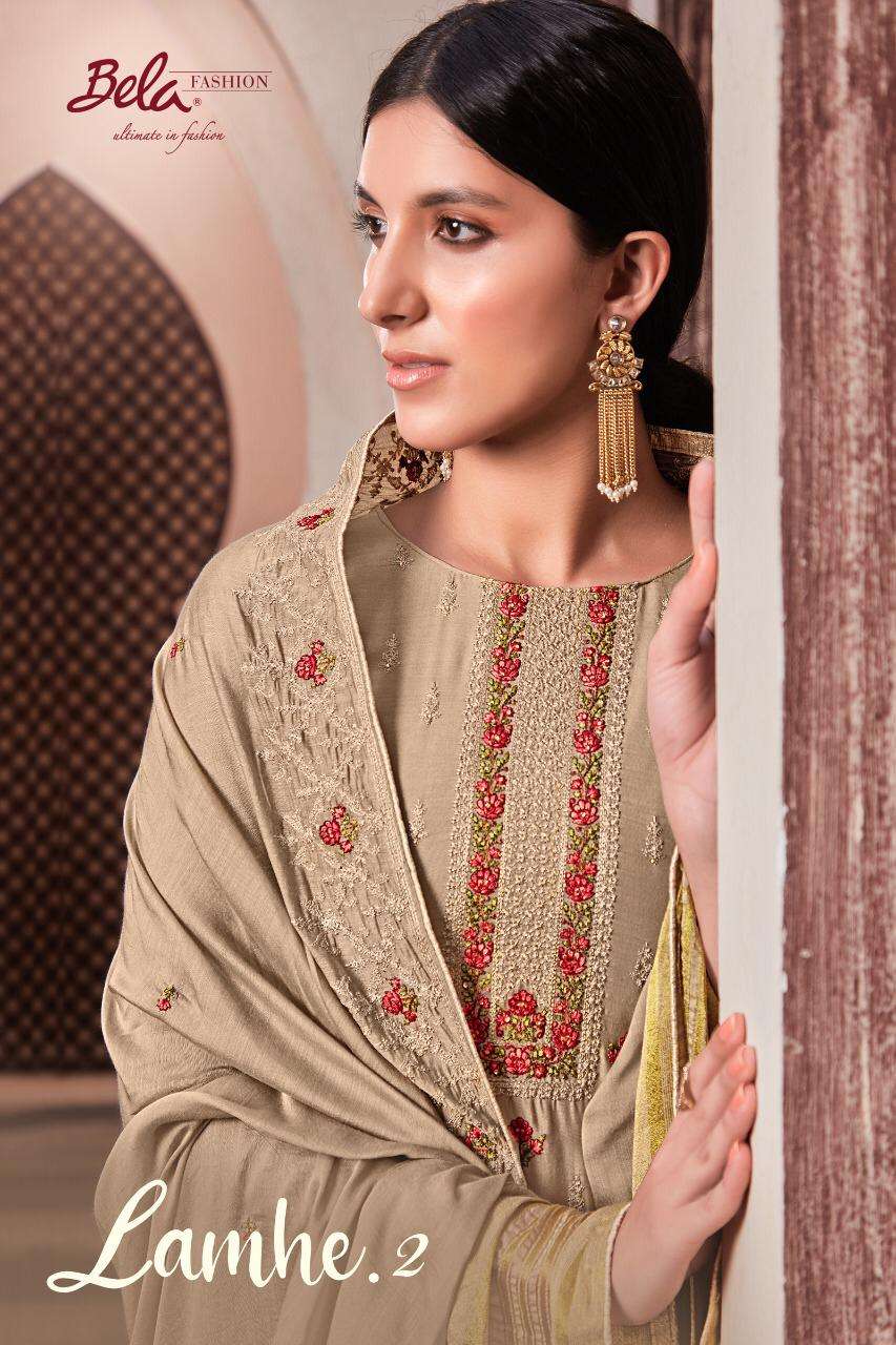 lamhe vol 2 by bela viscose muslin designer suits wholesaler
