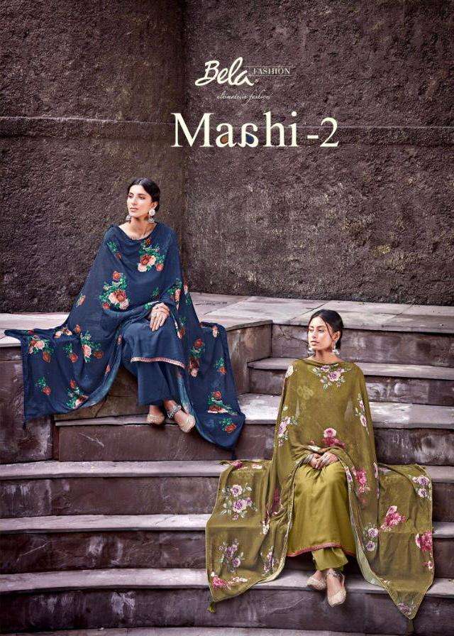 maahi vol 2 by bela viscose muslin exclusive suits wholesaler